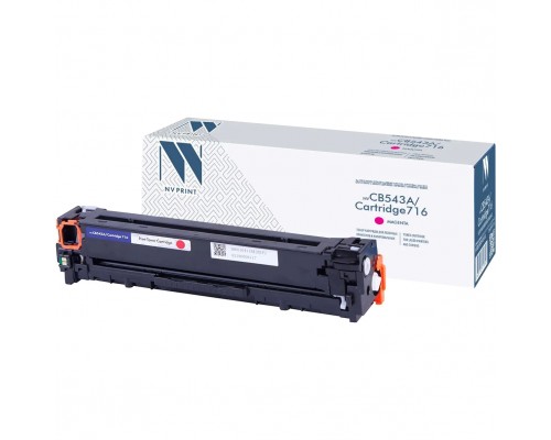 Тонер-картридж NVP NV-CB543A/NV-716 Magenta универсальные для HP/Canon Color LaserJet CP1215/ CP1515n/ CM1312/ CM1312nfi/ i-SENSYS LBP-5050/ MF8030C/ MF8050C/ 8080C (1400k)