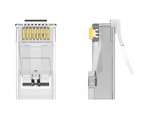 Коннектор Vention RJ45 (8p8c), UTP, cat. 6A, под витую пару (10шт.)