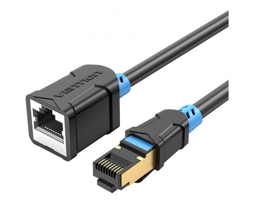 Патчкорд удлинитель Vention прямой SSTP cat.6, RJ45 - 2м. Черный