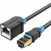 Патчкорд удлинитель Vention прямой SSTP cat.6, RJ45 - 2м. Черный