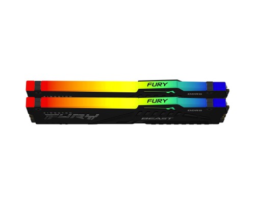 Память Kingston 32GB 6000MT/s DDR5 CL40 DIMM (Kit of 2) FURY Beast RGB