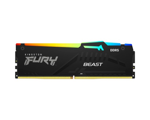 Память Kingston 32GB 6000MT/s DDR5 CL40 DIMM (Kit of 2) FURY Beast RGB