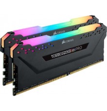 Память оперативная/ Corsair DDR4, 3200MHz 32GB 2x16GB Dimm, Unbuffered, 16-20-20-38, XMP 2.0, Vengeance RGB Pro SL Black Heatspreader, RGB LED, Black PCB, 1.35V,for AMD Ryzen & Intel                                                                    