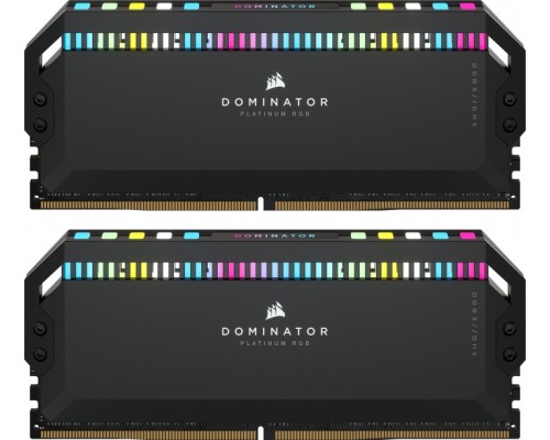 Память оперативная/ Corsair DDR5, 5600MHz 32GB 2x16GB DIMM, Unbuffered, 36-36-36-76, Std PMIC, XMP 3.0, DOMINATOR PLATINUM RGB DDR5 Black Heatspreader, RGB LED, 1.25V