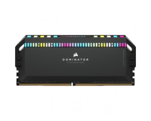 Память оперативная/ Corsair DDR5, 5600MHz 64GB 2x32GB DIMM, Unbuffered, 40-40-40-77, OC PMIC, XMP 3.0, DOMINATOR PLATINUM RGB DDR5 Black Heatspreader, RGB LED, 1.25V