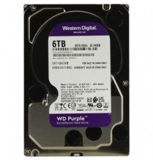 Накопитель HDD WD SATA3 6TB Purple 5400 RPM 64Mb  1 year ocs                                                                                                                                                                                              