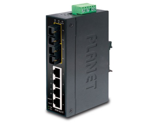 коммутатор ISW-501T для монтажа в DIN рейку/ IP30 Slim Type 5-Port Industrial Fast Ethernet Switch (-40 to 75 degree C)