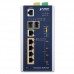 Коммутатор PLANET IP30 Industrial L2+/L4 4-Port 60W 1000T Ultra PoE+ 1-Port 1000T + 2-port 100/1000X SFP Full Managed Switch (-40 to 75 C, dual redundant power input on 48~56VDC terminal block, DIDO, ERPS Ring Supported, 1588)