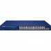 коммутатор/ PLANET GSW-2824P 24-Port 10/100/1000T 802.3at PoE + 2-Port 10/100/1000T + 2-Port Gigabit TP/SFP Combo Ethernet Switch (250W PoE Budget, Standard/VLAN/Extend mode, supports PD alive check)