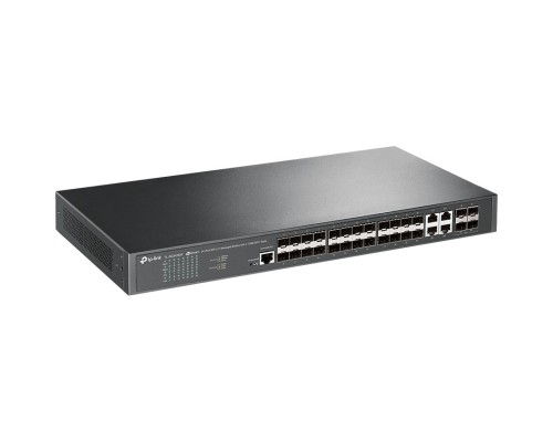 Управляемый коммутатор с 20 гигабитными портами SFP,/ JetStream™ 24-Port SFP L2+ Managed Switch with 4 10GE SFP+ Slots