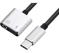 Кабель видео Greenconnect Адаптер переходник-гибкий USB 2.0 Type C/ AUDIO, CM/CF+jack 3,5mm F                                                                                                                                                             