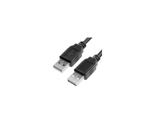 Кабель Greenconnect 0.5m USB 2.0, AM/AM, черный, 28/28 AWG, экран, армированный, морозостойкий