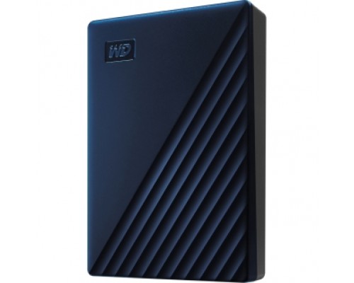 Портативный накопитель Portable HDD 5TB WD My Passport for Mac (Midnight Blue), USB-C/USB 3.2 Gen1, 107x75x19mm, 240g /12 мес./