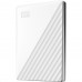 Портативный накопитель Portable HDD 2TB WD My Passport (White), USB 3.2 Gen1, 107x75x11mm, 120g /12 мес./