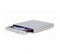 Внешний DVD-привод Gembird DVD-USB-02-SV с интерфейсом USB 2.0 пластик, серебро (115681)                                                                                                                                                                  