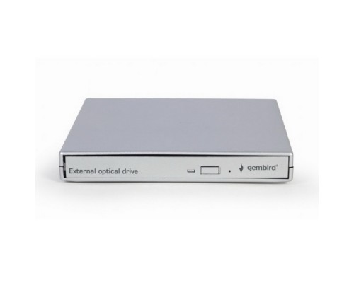 Внешний DVD-привод Gembird DVD-USB-02-SV с интерфейсом USB 2.0 пластик, серебро (115681)