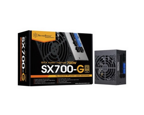 Блок питания Вт SST-SX700-G v1.1 700W, SFX, 80 PLUS Gold, Full modular, 1*12V, 92mm FAN 18dBA, RTL  (810911)