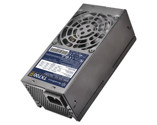 Блок питания Вт SST-TX700-G V1.0 PSU-P314-TX700-G-700W-TFX-80MM FAN-GOLD-FIXED CABLE-BK-GM  (810461)