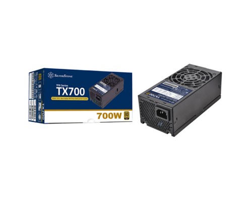 Блок питания Вт SST-TX700-G V1.0 PSU-P314-TX700-G-700W-TFX-80MM FAN-GOLD-FIXED CABLE-BK-GM  (810461)