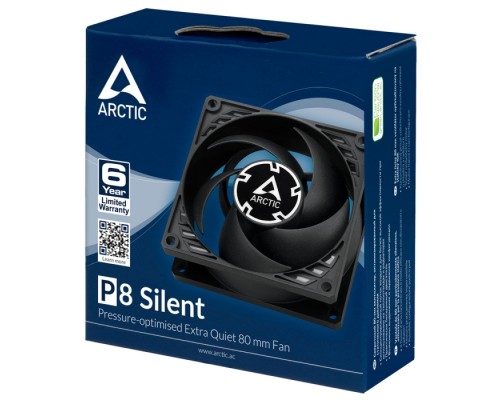 Вентилятор корпусной ARCTIC P8 Silent (Black/Black) - retail (ACFAN00152A) (702003)