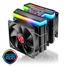 Кулер DELOS RBW 0R10B00096  (5V Addressable RGB cable) 6*6mm Heast-pipe ; Dual tower desing ;Rainbow (Addressable) LED ; 9025 PWM fan *3pcs ; Compatible with modern INTEL/AMD CPU socket ;Solid and univeral monting kits ; TDP 200W                     
