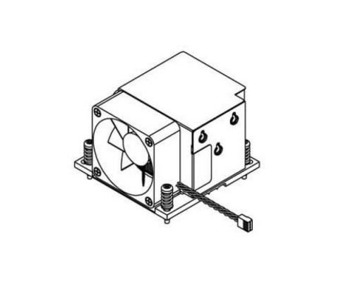 Вентилятор 1960067860N001 2U, LGA 1156, 60 х 60 х 25 мм, 12 В DC. -10....+70°C, 0,08 кг