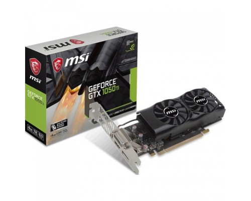 Видеокарта GTX1050Ti 4GT LP, PCI Express, 4GB, GDDR5,128bit, DVI+HDMI+DP RTL