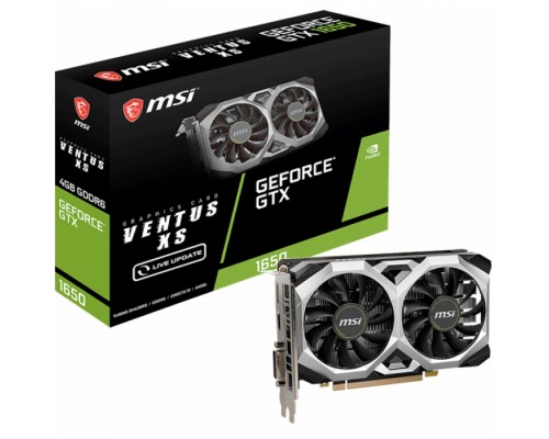 Видеокарта GTX1650 D6 VENTUS XS V1 4GB GDDR6 128bit DVI-D HDMI DP RTL