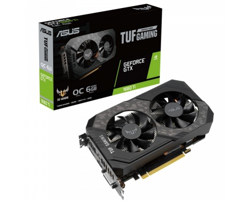 Видеокарта TUF-GTX1660Ti-O6G-EVO-GAMING 6GB GDDR6 192bit DVI 2xHDMI DP RTL   (320227)