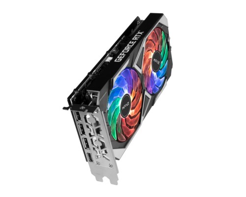 Видеокарта RTX3050 X Black PCI-E 8GB GDDR6 128BIT  W/HDMI/DP/DP/DP/Cooling Fan (35NSL8MD6YEK) (148557)