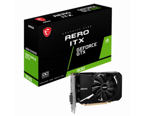 Видеокарта GTX1630 AERO ITX 4GB OC GDDR6 64-bit HDMI DP DL-DVI-D RTL (003537) (GTX 1630 AERO ITX 4G OC)