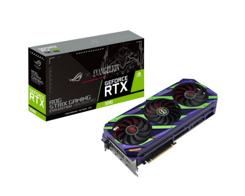 Видеокарта ROG-STRIX-RTX3090-O24G-EVA RTX3090,HDMI*2,DP*3,24G,D6 (90YV0F98-M0NM00) (721215)