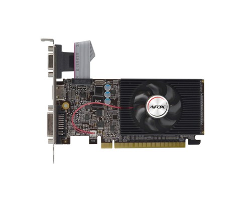 Видеокарта GT610 1GB LP DDR3 64BIT DVI HDMI VGA SINGLE FAN RTL