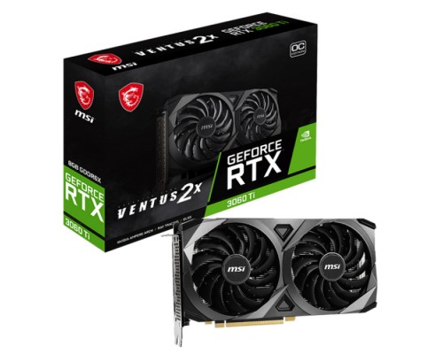 Видеокарта RTX3060Ti VENTUS 2X 8GD6X OC GDDR6X 256-bit 3xDP HDMI GDDR6X 256-bit 3xDP HDMI (030199)