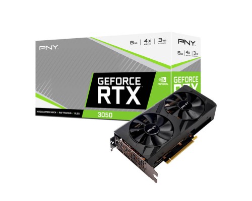 Видеокарта RTX3050 8GB VERTO Dual Fan Edition GDDR6 128bit 1x HDMI, 3x DisplayPort, PCIE4.0, RTL (VCG30508DFBPB1) (681214)