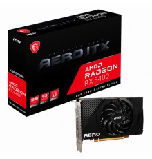 Видеокарта RX6400 4GB GDDR6 64-bit HDMI DP RTL (RX 6400 AERO ITX 4G) (946920)                                                                                                                                                                             