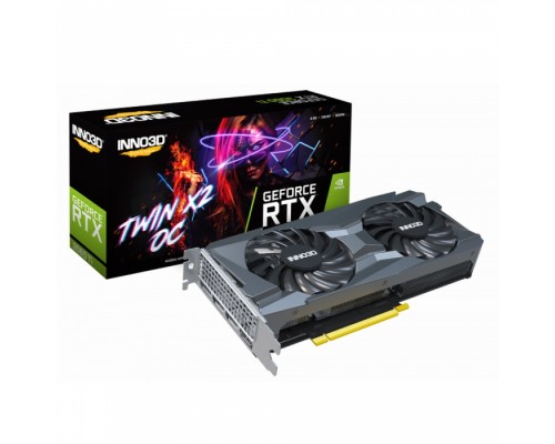 Видеокарта RTX3060Ti TWIN X2 OC LHR 8GB GDDR6 256bit HDMI 3xDP LHR RTL (792) (002098)