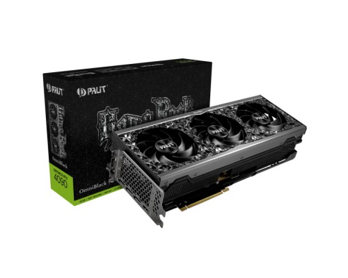 Видеокарта RTX4090 GAMEROCK OMNIBLACK 24GB GDDR6X 384bit 3-DP HDMI (243420)