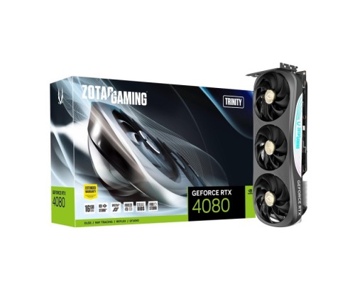 Видеокарта RTX4080 16GB TRINITY GDDR6X, 256bit, 2505/22400, HDCP, Three DP, HDMI, Premium Pack ZT-D40810D-10P