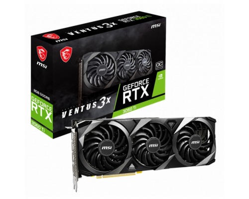 Видеокарта RTX3060Ti VENTUS 3X 8GB OC LHR GDDR6 256bit HDMI 3xDP LHR RTL  (852047)