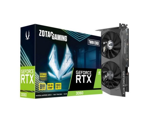 Видеокарта RTX3060 Twin Edge 8GB GDDR6, 128 bit, 1777/15000, HDCP, Three DP, HDMI, Medium Pack ZT-A30630E-10M (626500)