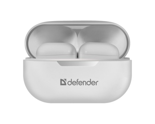 Беспроводная гарнитура Twins 905 белый, TWS, Bluetooth DEFENDER (639064)