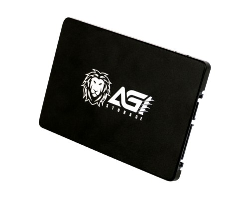 Жесткий диск 2.5 256GB AGI AI138 Client SSD SATA 6Gb/s, 557/512, IOPS 34/73K, MTBF 1.6M, 3D NAND TLC, 150TBW, 0,54DWPD, RTL (610125)