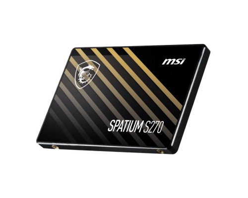 Жесткий диск 2.5 120GB MSI SPATIUM S270 Client SSD (S78-4406NP0-P83) SATA 6Gb/s, 500/360, IOPS 38/72K, MTBF 2M, 40TBW, 0,18DWPD, RTL (001144)