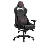 Игровое кресло Asus ROG Chariot Core чёрное искусственная кожа, сталь, аллюминий, газпатрон 4 кл, ролики 60 мм, механизм качания (322775)                                                                                                                 