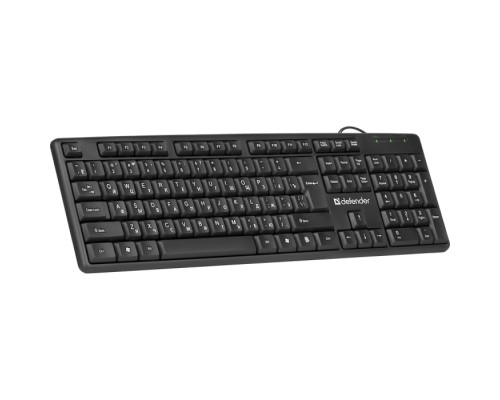 Проводная клавиатура Element HB-520 USB RU,черный,полноразмерная DEFENDER (455220)