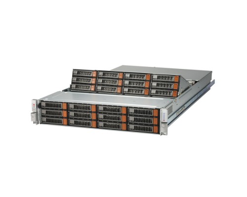 Серверный корпус SuperMicro CSE-826SE1C-R1K02JBOD – 2U, 24x (12 front + 12 middle) 3.5 SAS/SATA дис (234264)