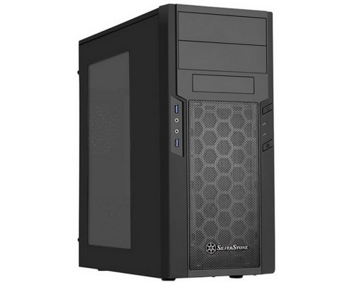 Корпус SST-PS13B Precision Midi Tower ATX Silent Computer Case, with Window, black