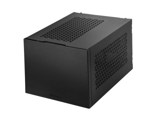 Корпус SST-SG15B Mini-ITX корпус-куб с алюминиевой передней панелью black (811246)