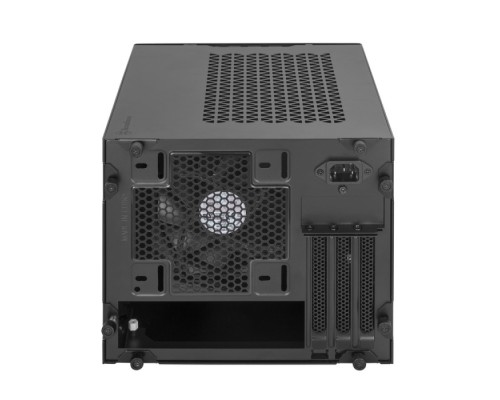 Корпус SST-SG15B Mini-ITX корпус-куб с алюминиевой передней панелью black (811246)